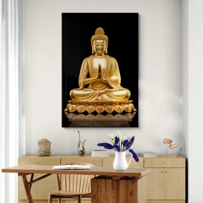 Spiritual Harmony Buddha Portrait Canvas painting