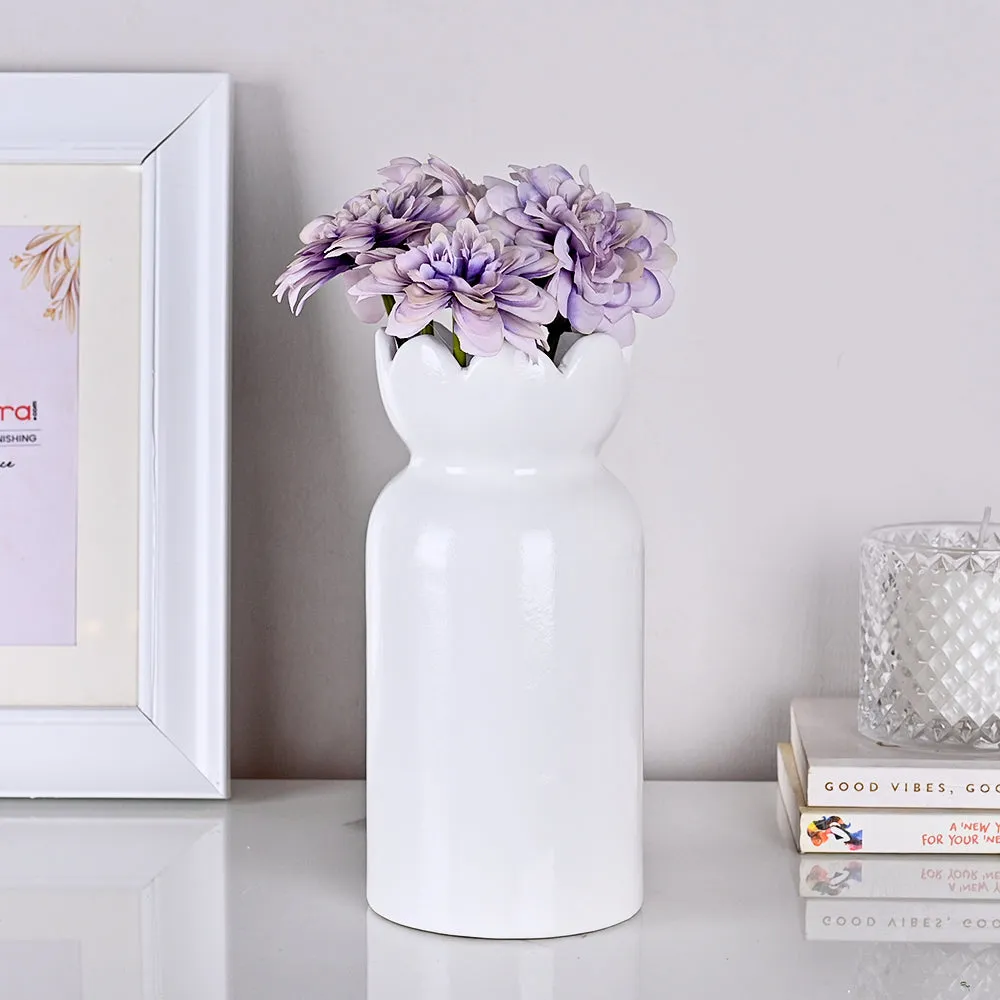Stunning Mid-size Gift Wrap Shaped High-quality Ceramic Flower Vase (Available in Multiple colors)
