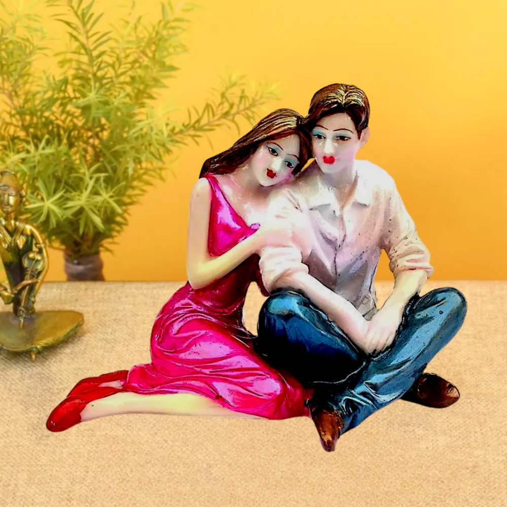 Stunning Sitting Couple Miniature Table Accent ( Best Valentine Day Gifts)