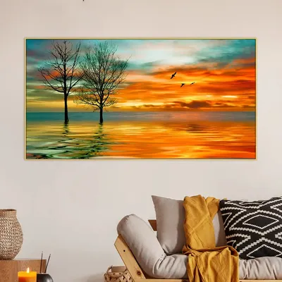 Sunset Scenery  Canvas Painting