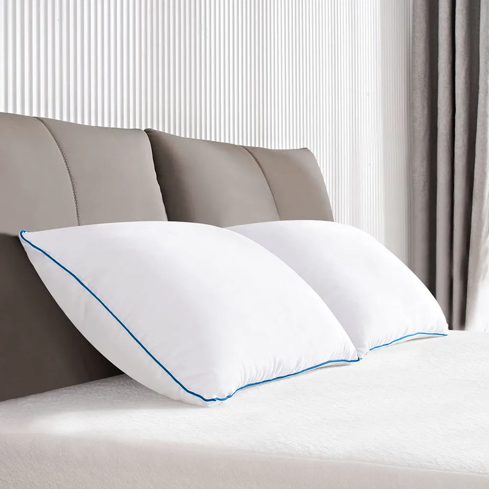 Super Fluffy Hollow Fibre Sleeping Pillow (Set of 2, 16*24 inches)