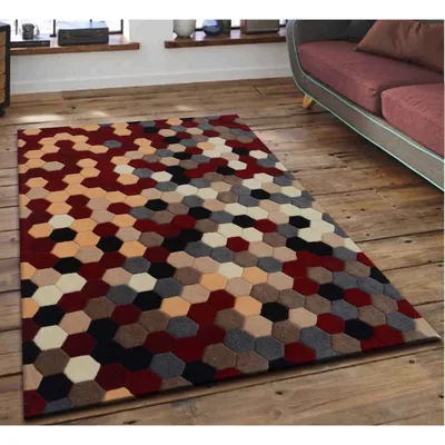 Tessellation Pattern Multicolor Area Carpet