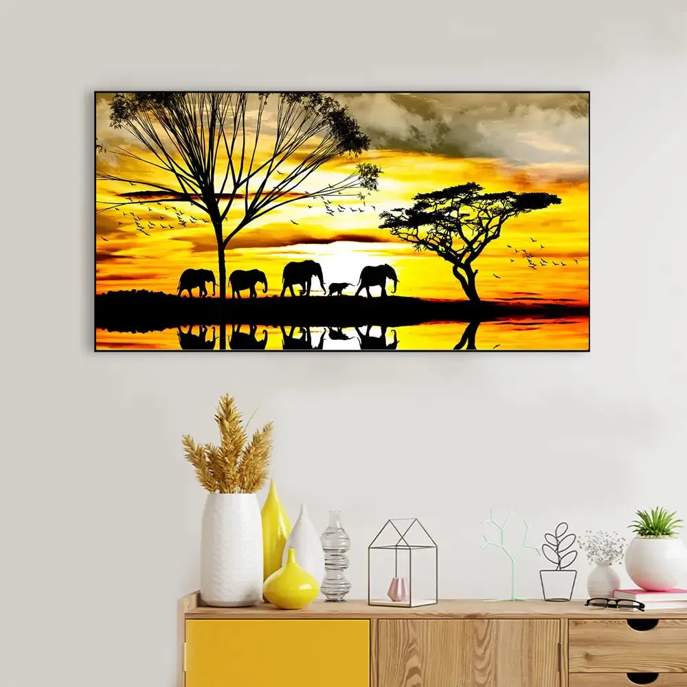The Evening Jungle Wall Painting
