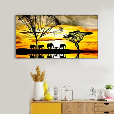 The Evening Jungle Wall Painting