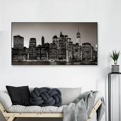 The Manhattan’s Night View Framed Wall Art