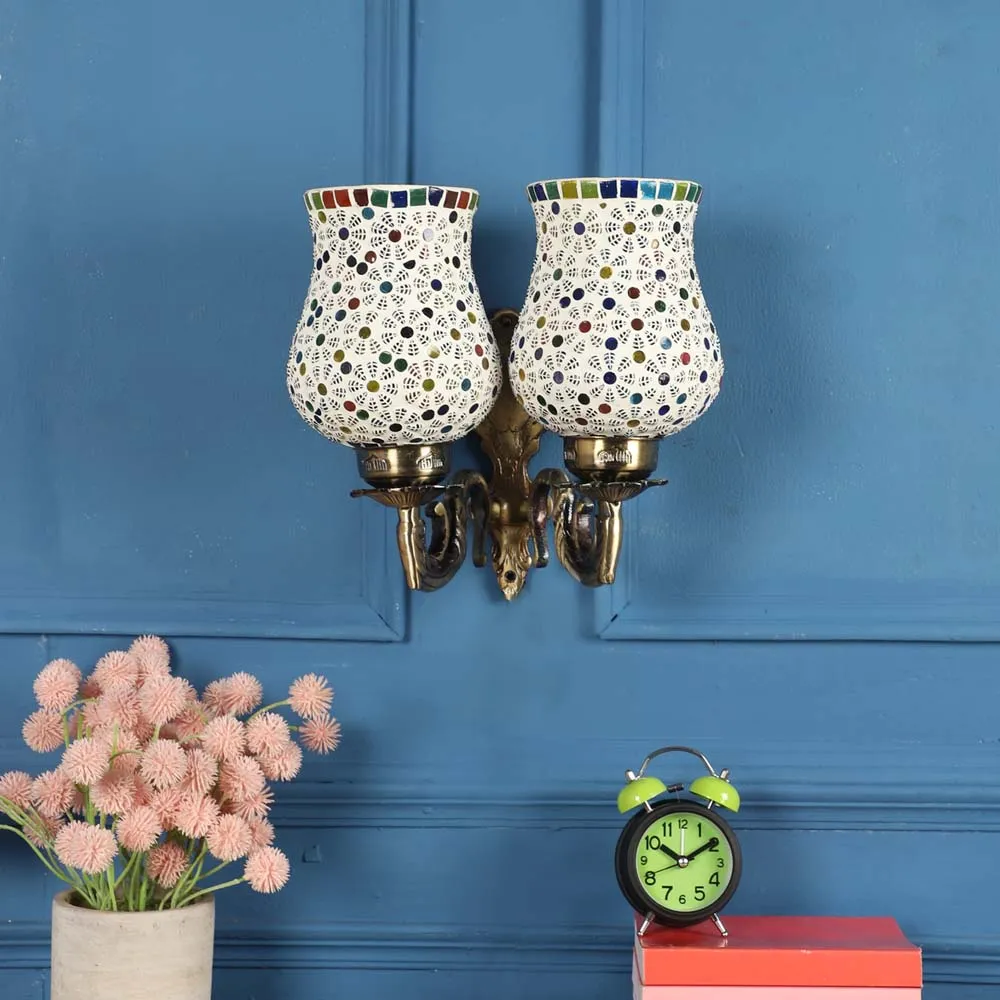Traditional Designer Multi Color Dual Wall Light
