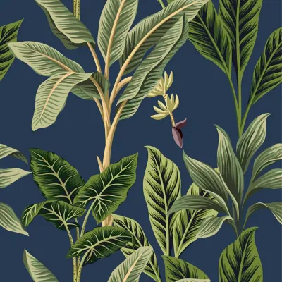 WallMantra Tropical Leaf Premium Quality Wallpaper