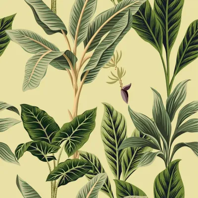 WallMantra Tropical Leaf Premium Quality Wallpaper