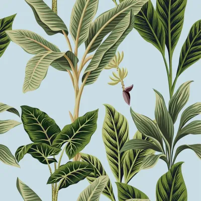 WallMantra Tropical Leaf Premium Quality Wallpaper