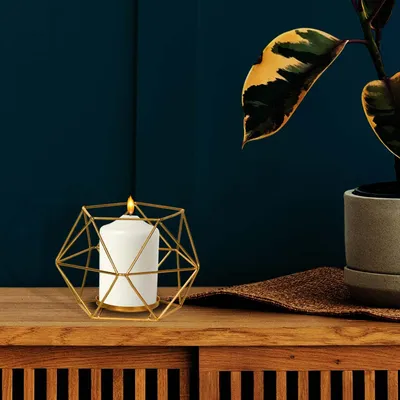 Unique ArtWork Golden Candle Holder