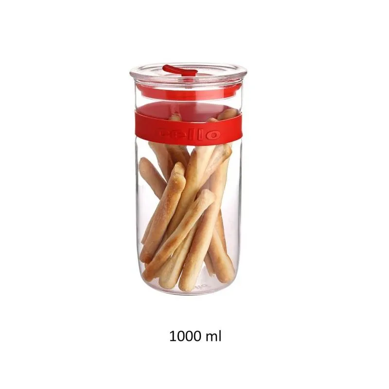 Vacu-fresh Clear Glass Container  1000 ml