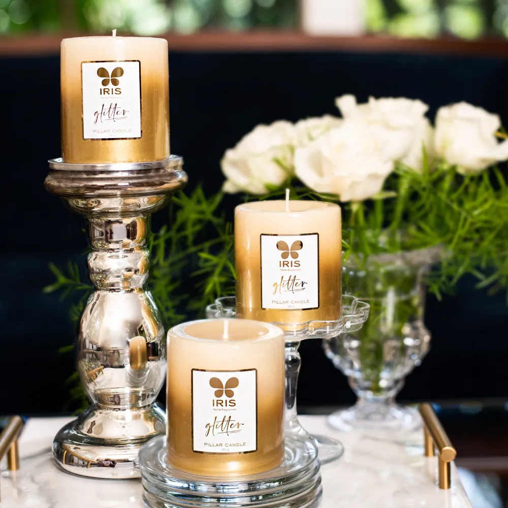 Valentine's Day Golden Musk Fragrance Candle Gift Set for Him/Her