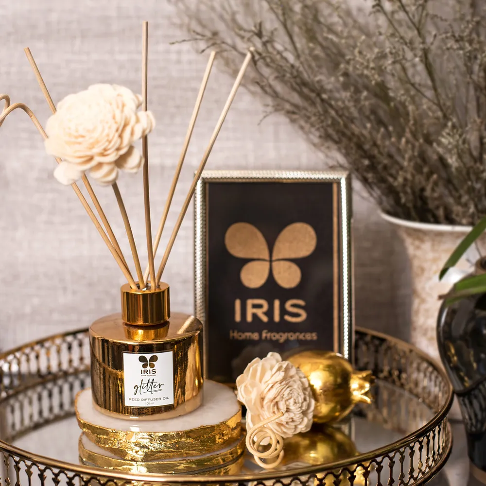 Valentine's Day Golden Musk Reed Diffuser Gift Set for Him/Her
