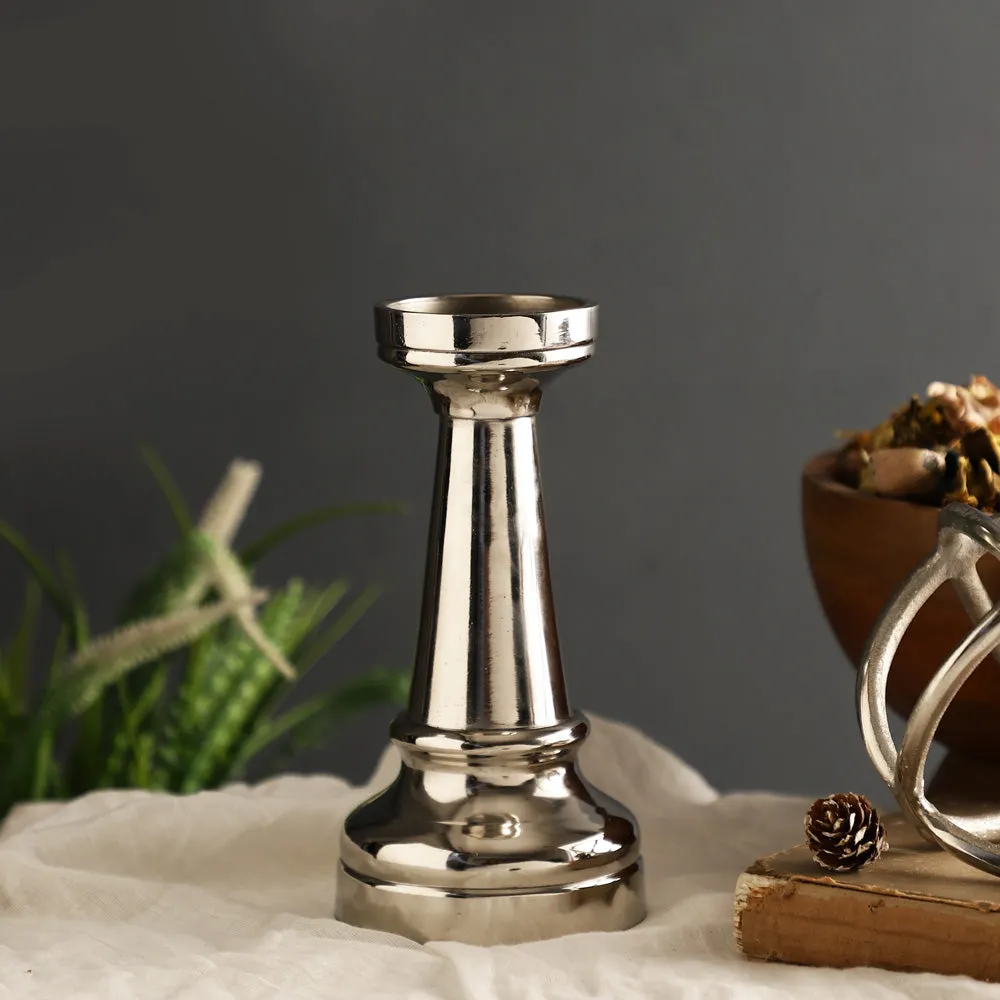 Vintage Silver Chess Rook Table Decor- Large