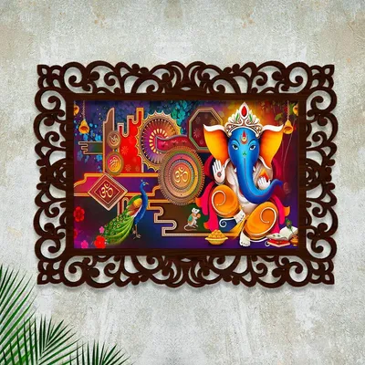 Wall Decor Items Ganesha Canvas Printing