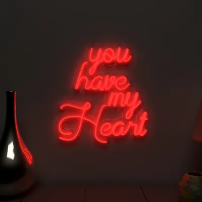 You Have My Heart Neon Light ( Available in Multiple Colors)